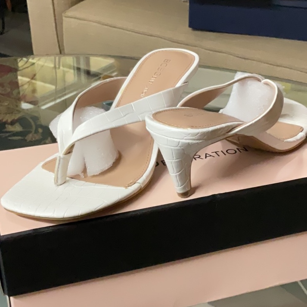 BCBGeneration White Women's Heeled Sandals